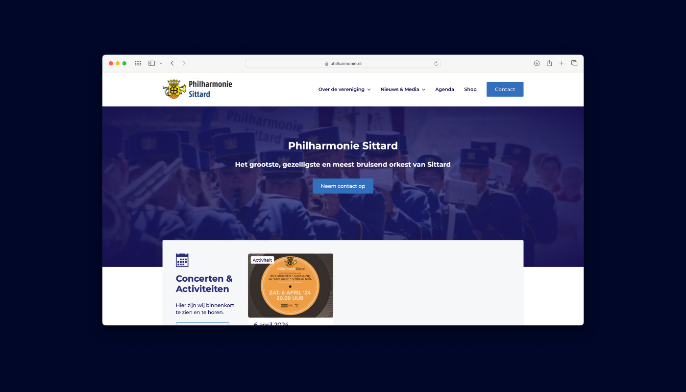 Scoob Philharmonie Sittard Website webdesign 00002